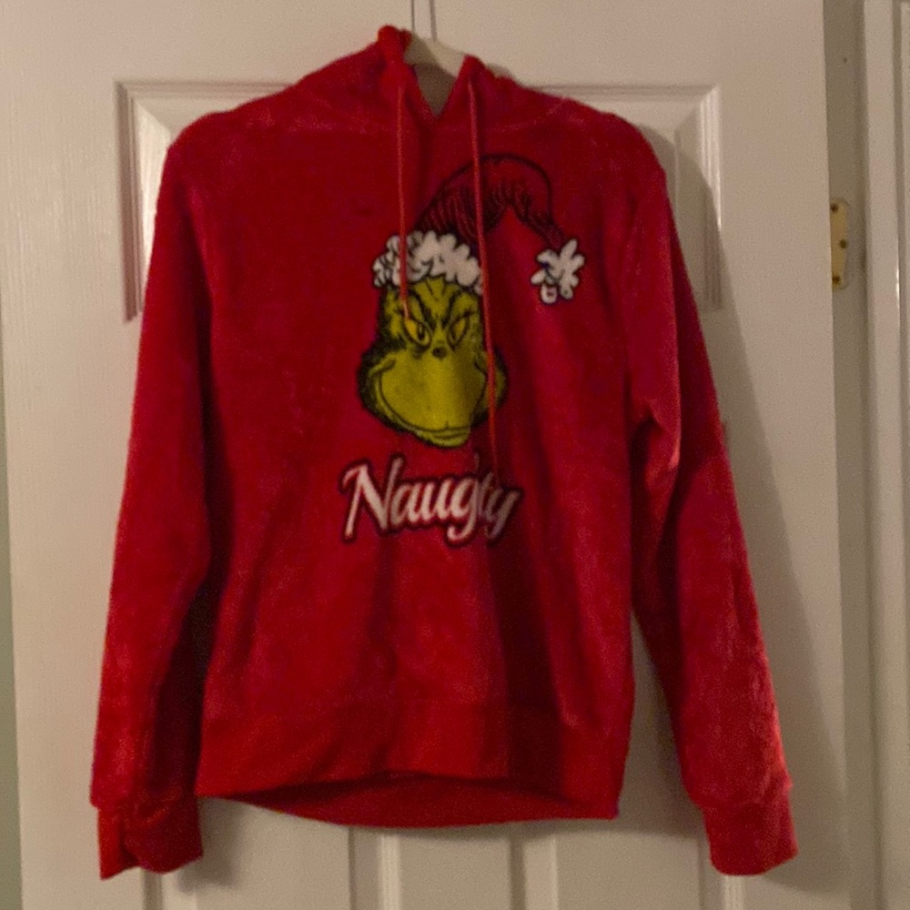 The Grinch Fuzzy Hooded Sweater